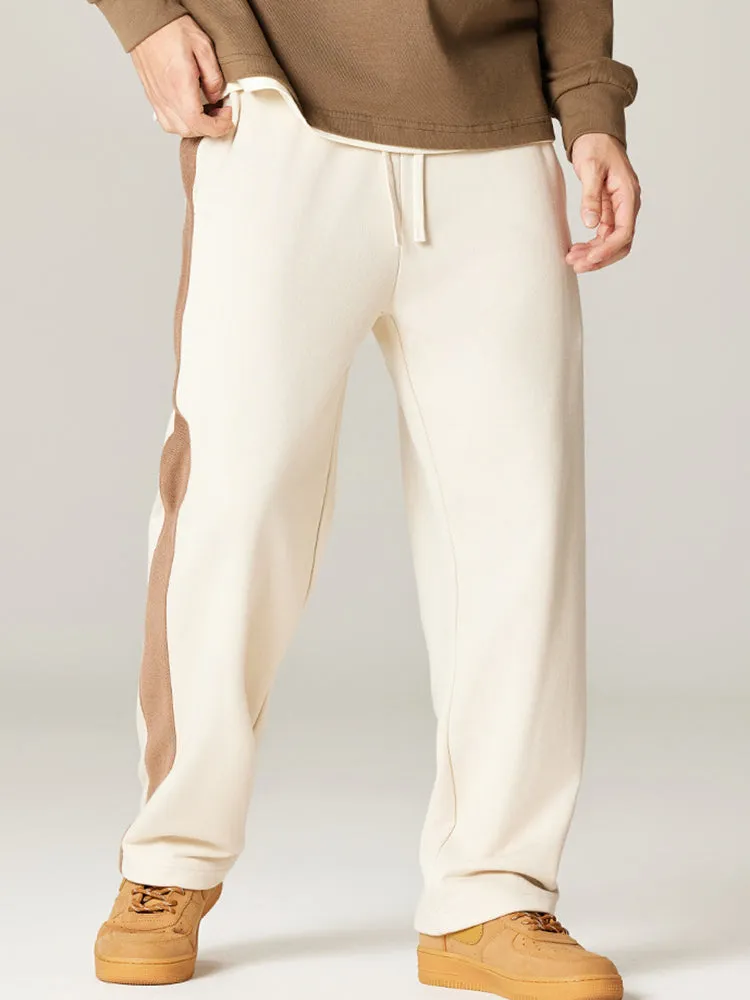 Men'S Wide Leg Pants With Loose Drawstrings