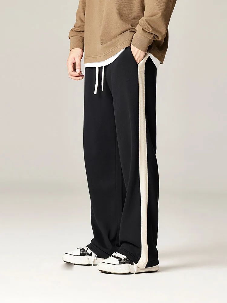 Men'S Wide Leg Pants With Loose Drawstrings