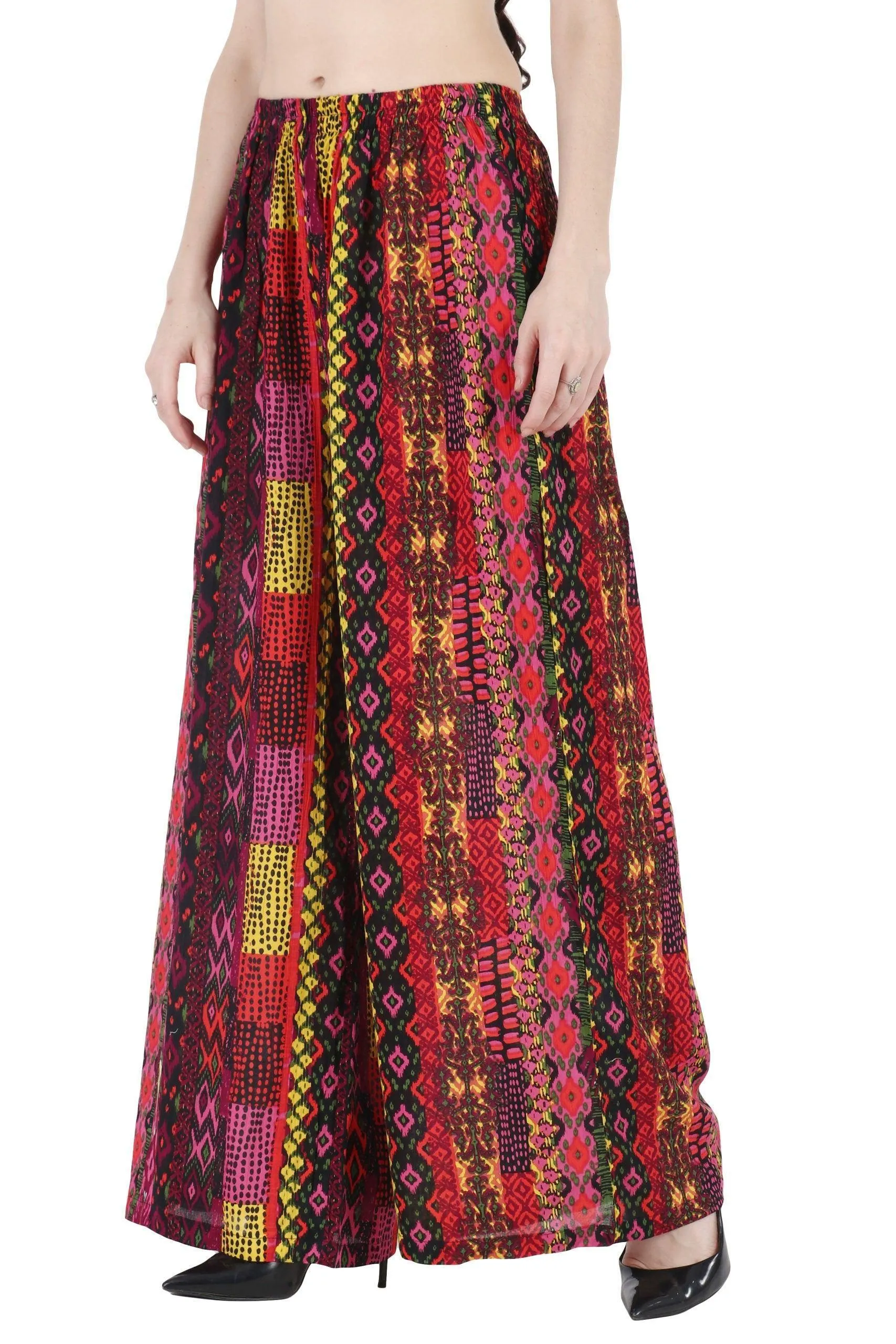 Multicolored Abstract Printed Palazzo