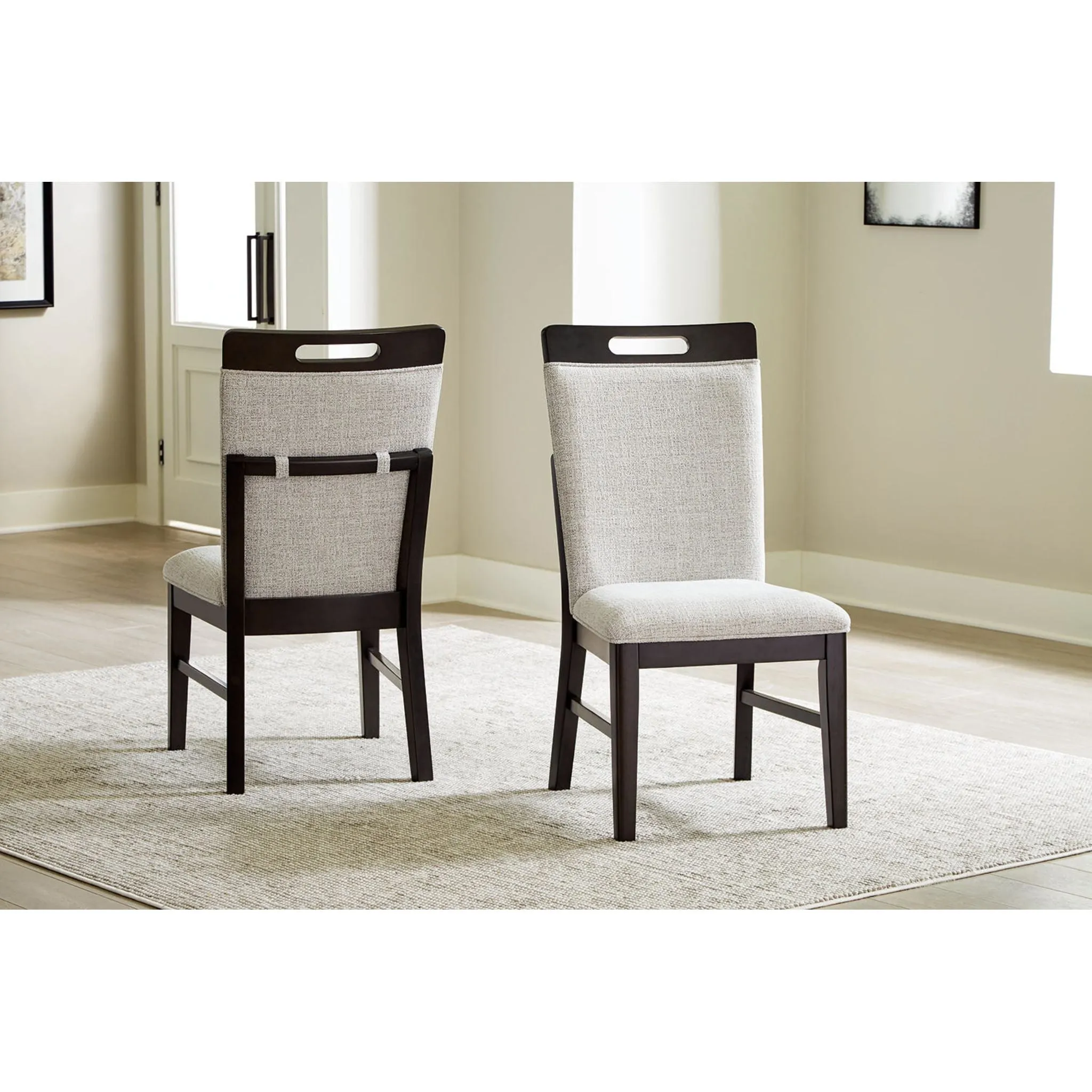 Neymorton Dining Chair - Light Gray/Brown - (D618-01)