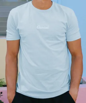 Outrank Everyday Embroidered  Light Blue T-Shirt