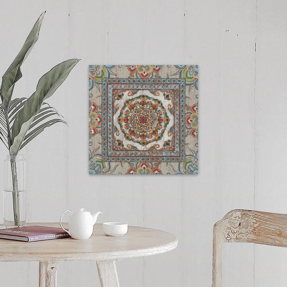 "Boho Textile I" Canvas Wall Art