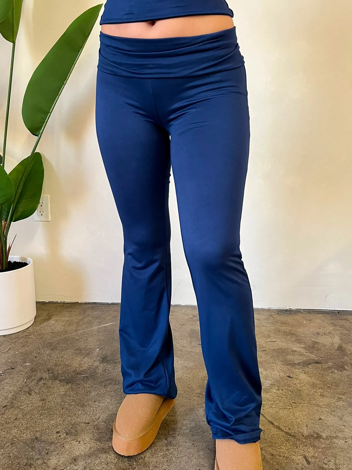 Sienna Flare Pants (Navy)