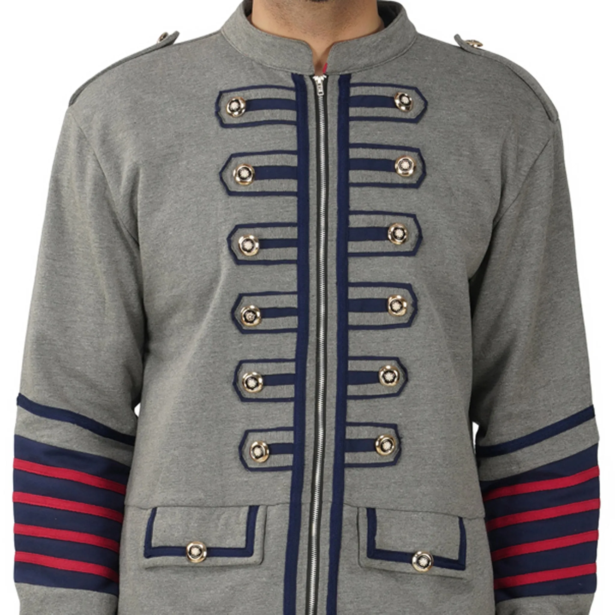 SLAY. Men's Gothic Steampunk Military Parade Casanova Jacket Cardigan Tunic Rock Army Outwear Co-ord Set