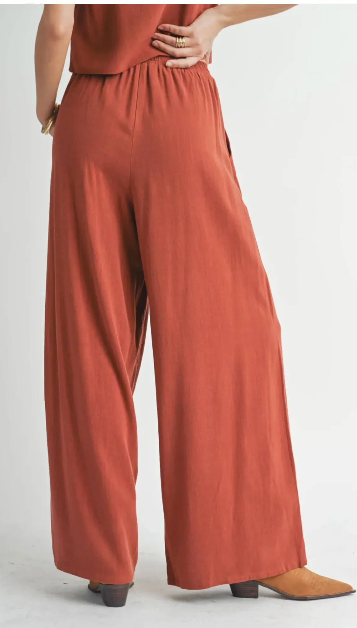 Sugarloaf Wide Leg Linen Pants