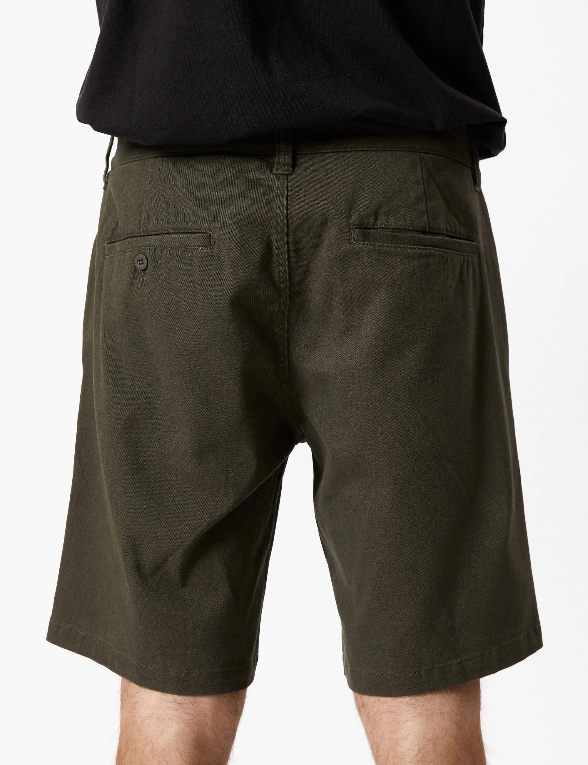 Taylor Stretch Chino Short - Dark Green