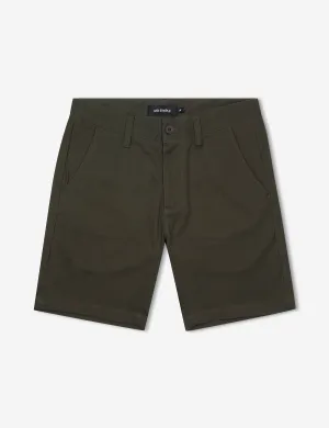 Taylor Stretch Chino Short - Dark Green