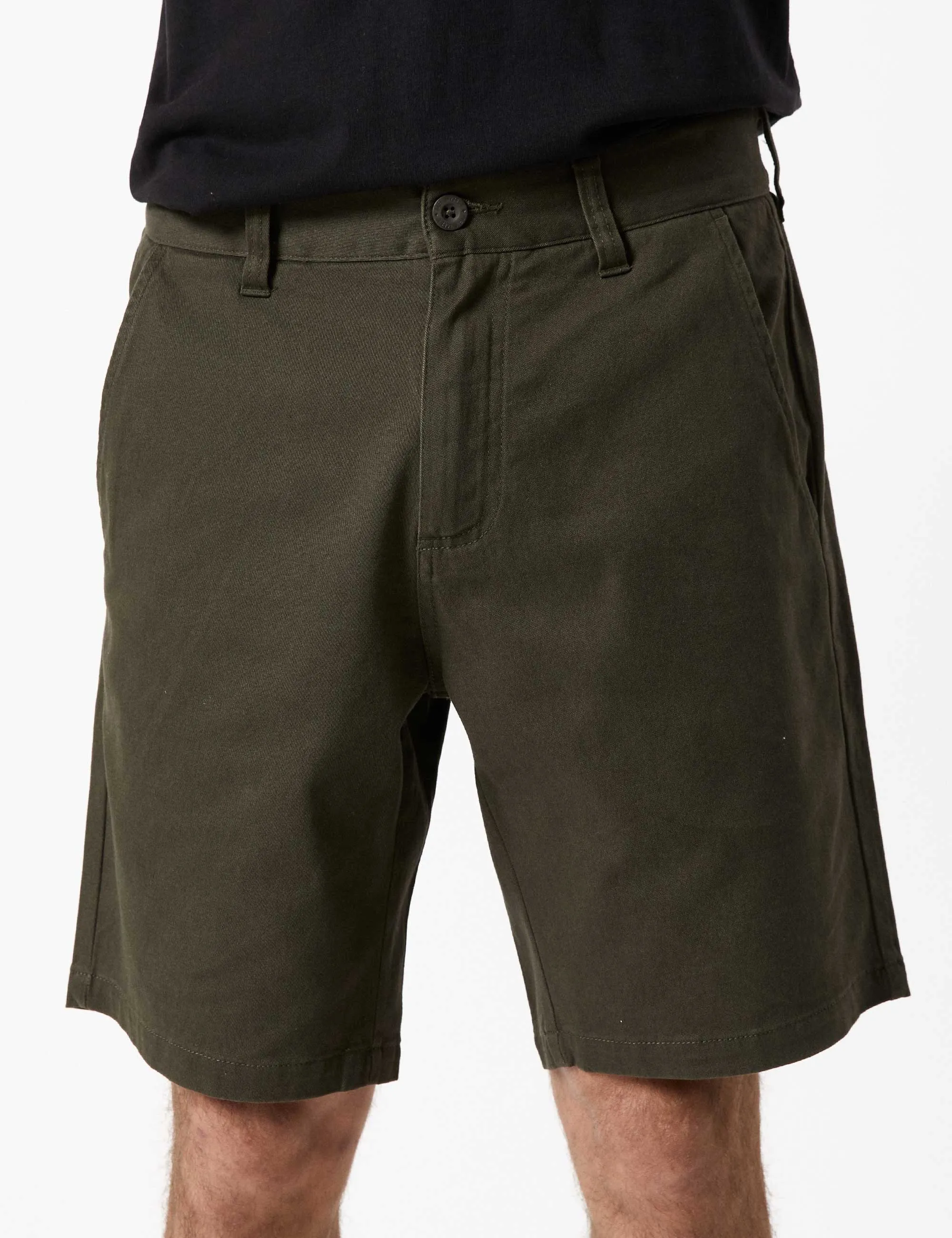 Taylor Stretch Chino Short - Dark Green