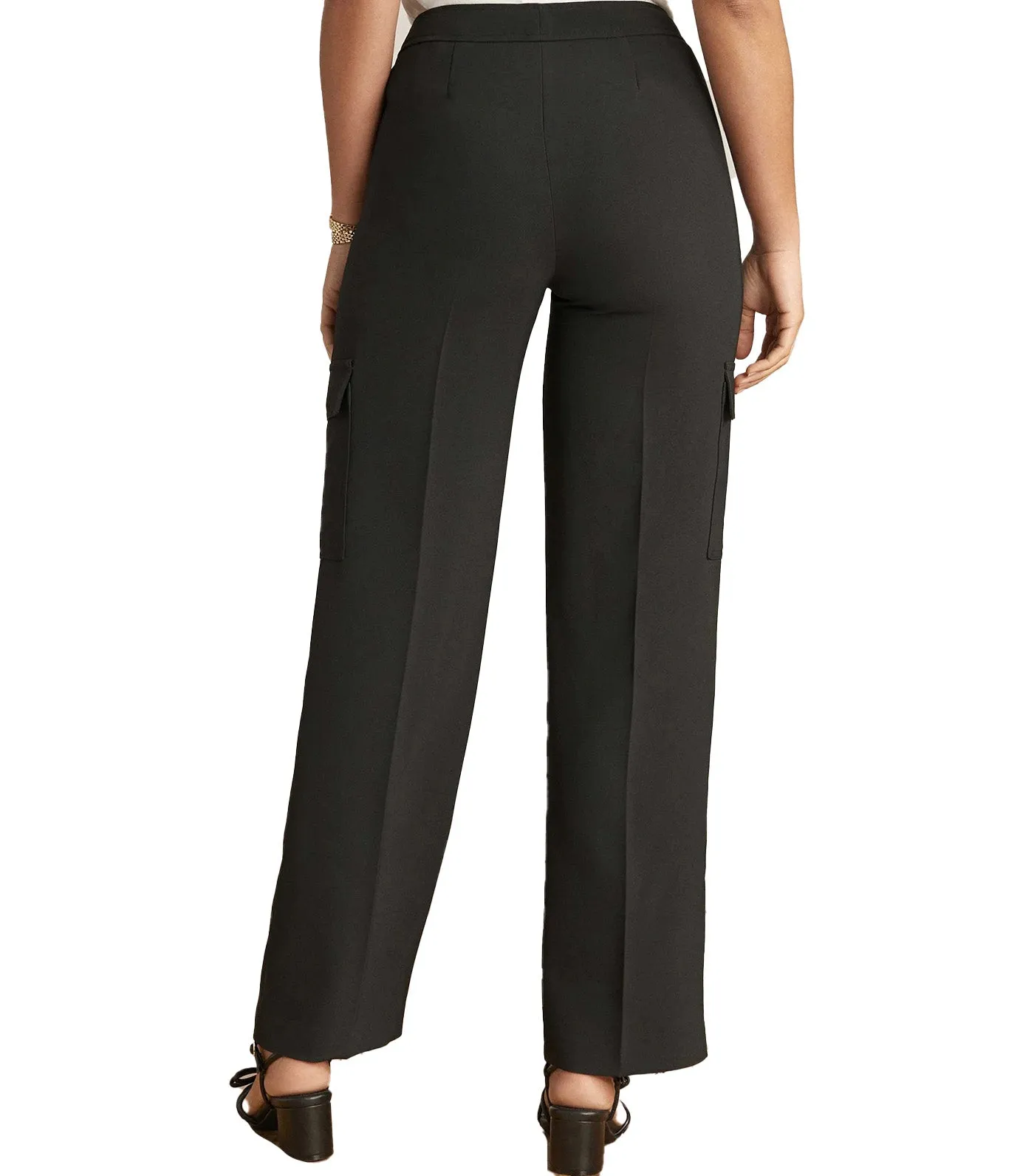 The Jill Wide Leg Cargo Trouser Anne Black