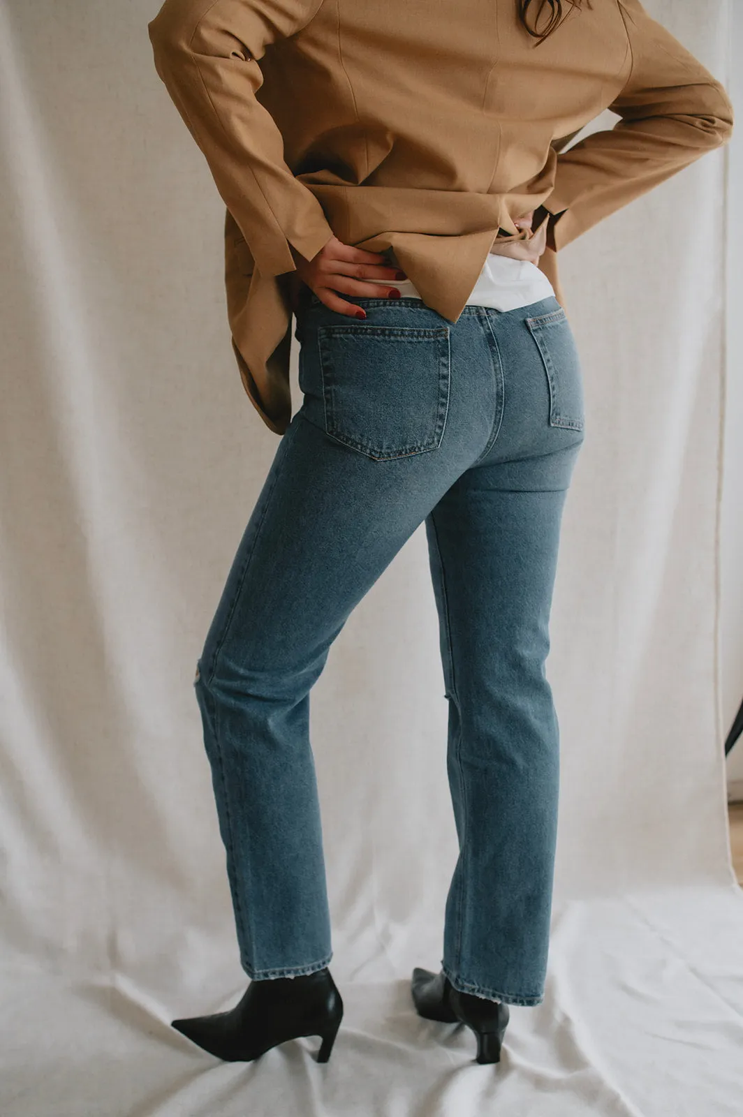 The Rae High Rise Straight Leg Denim - Fonda