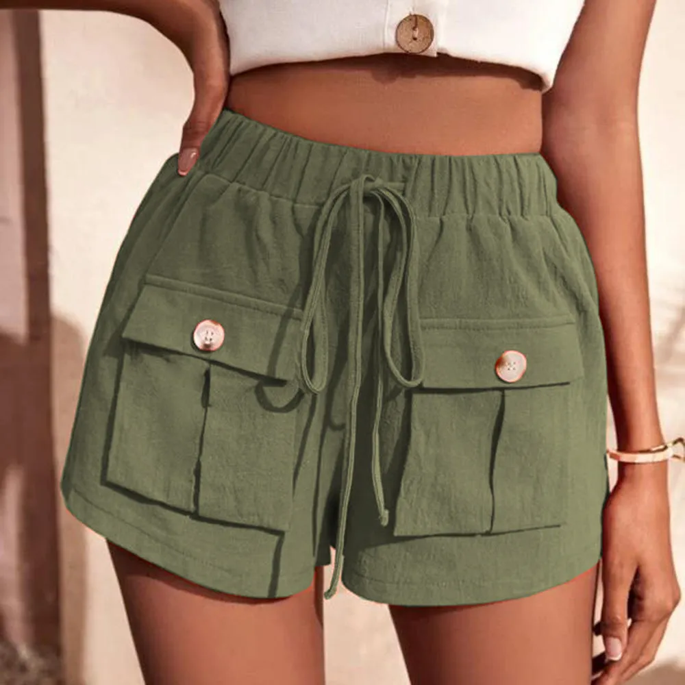 Tie Waist Cargo Shorts - Culture Heaven Special