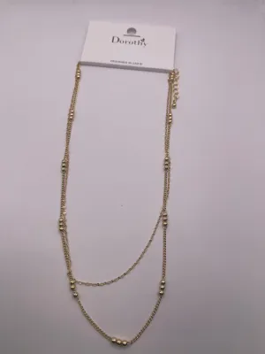 Triple Bead Gold Necklace