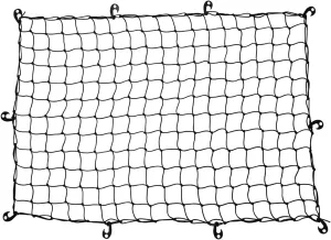 Truck Bed Cargo Net, 4'x6' Stretches to 8'x12'