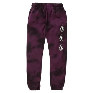 Volcom Youth Boys Iconic Stone Plus Fleece Joggers - Mulberry