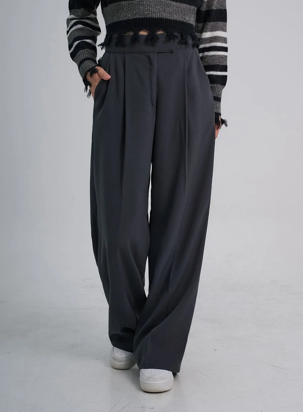 Wide Leg Tailored Pants CO19