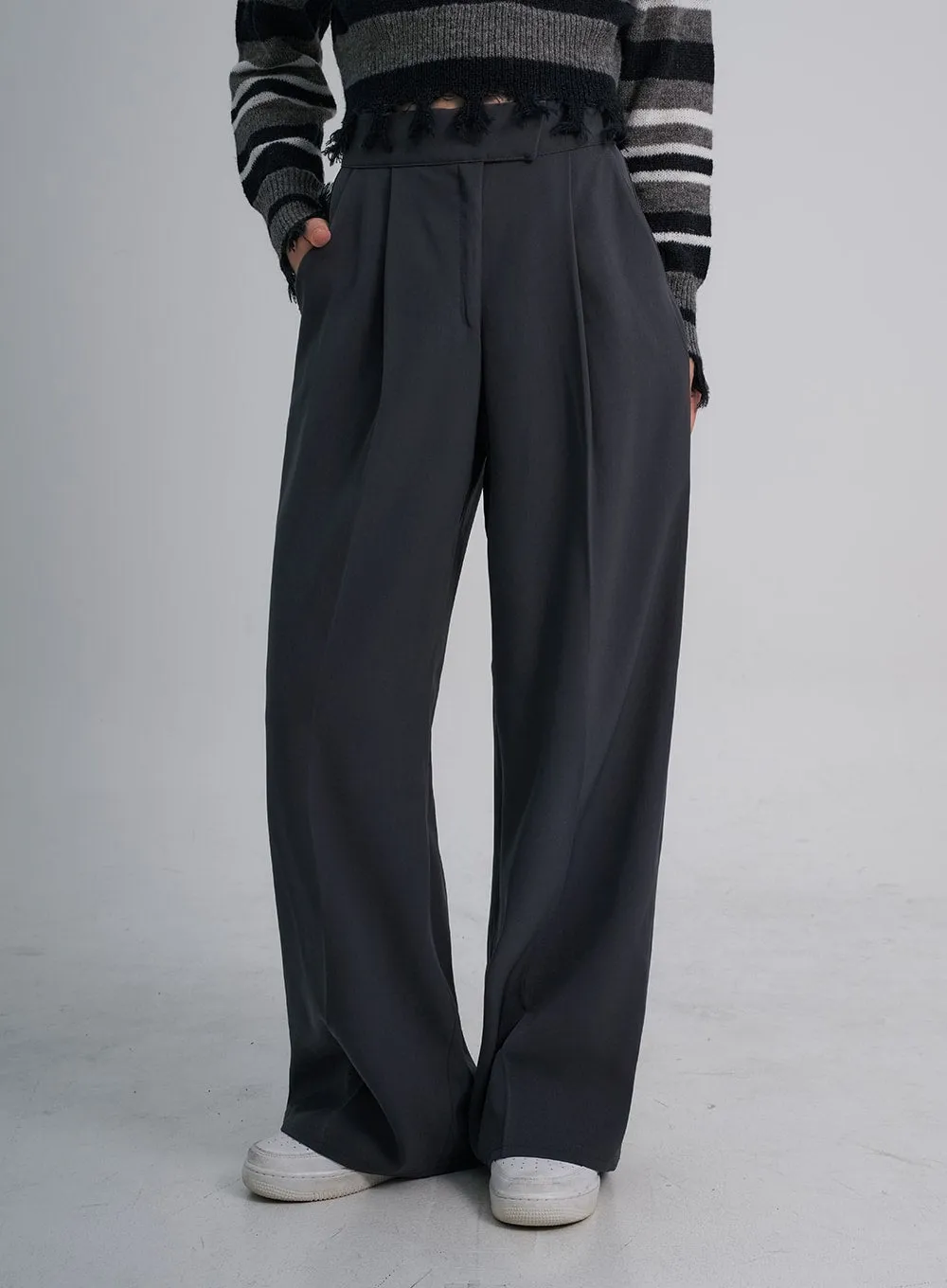 Wide Leg Tailored Pants CO19