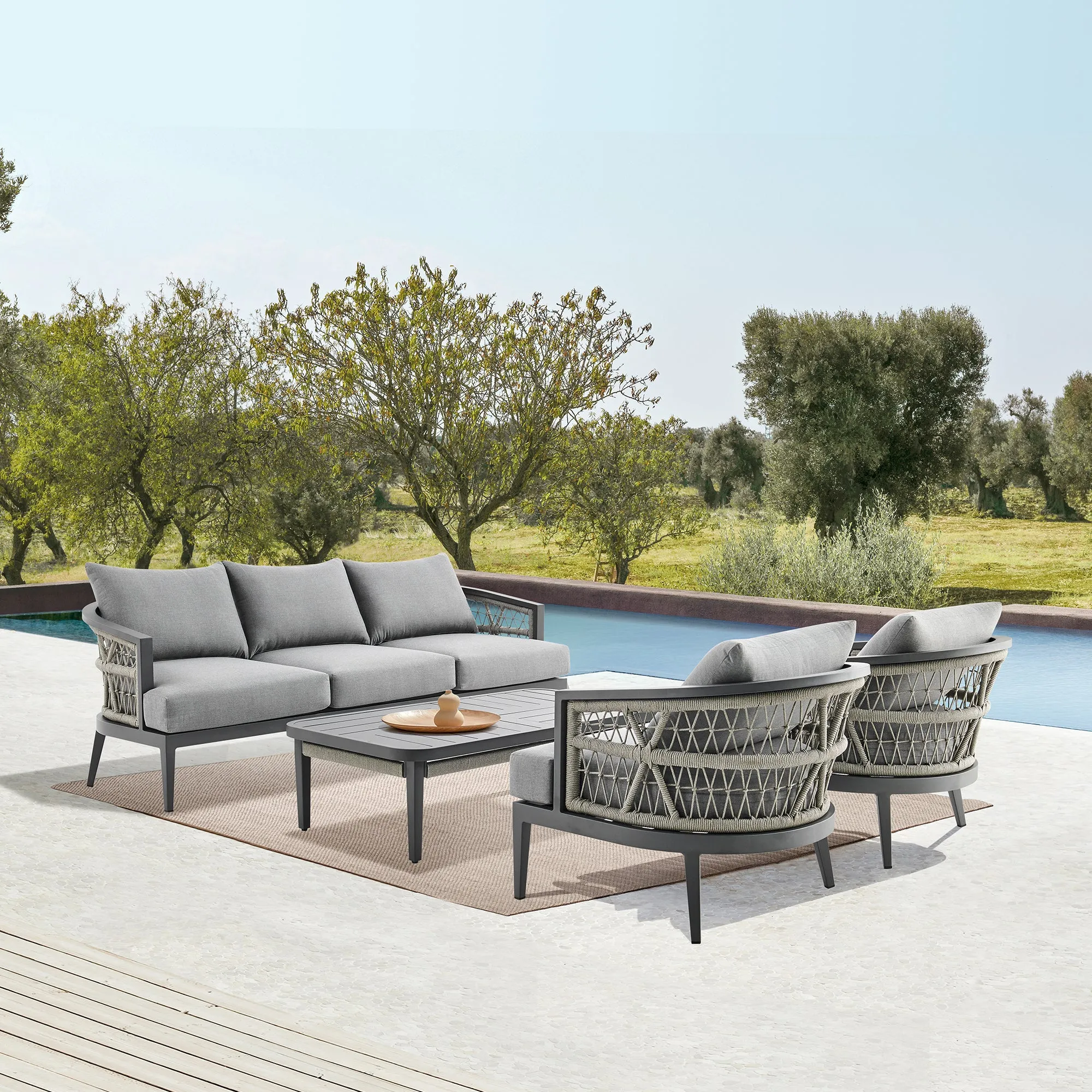 Zella 4-Piece Outdoor Conversation Set