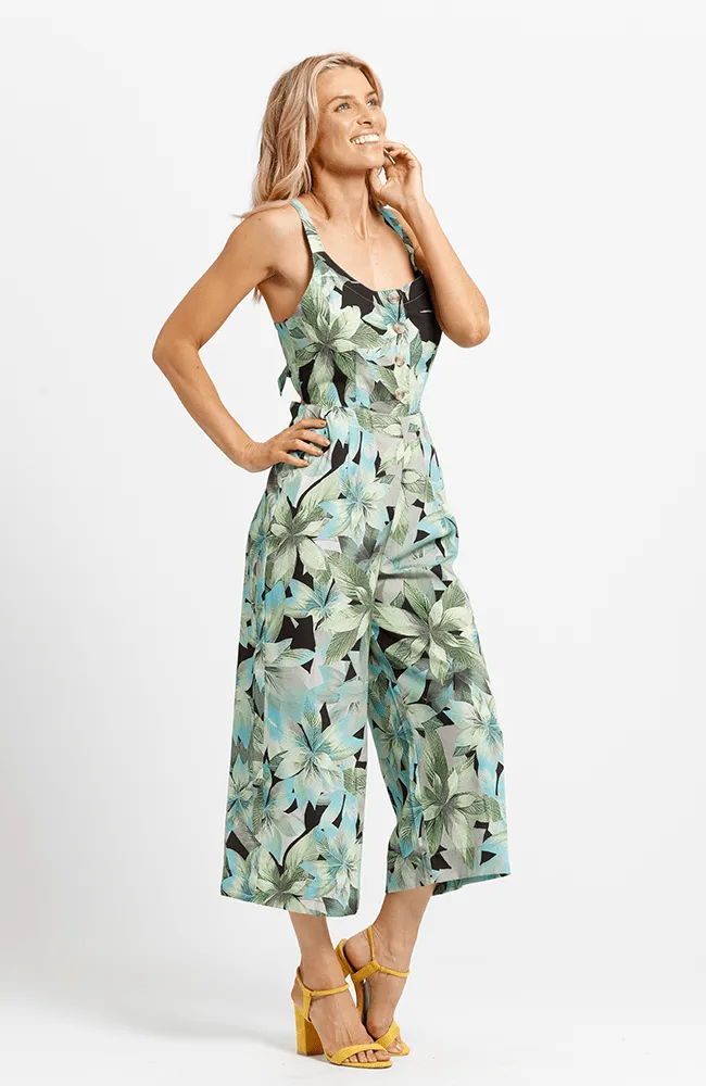 ZULU Jumpsuit - Green Print